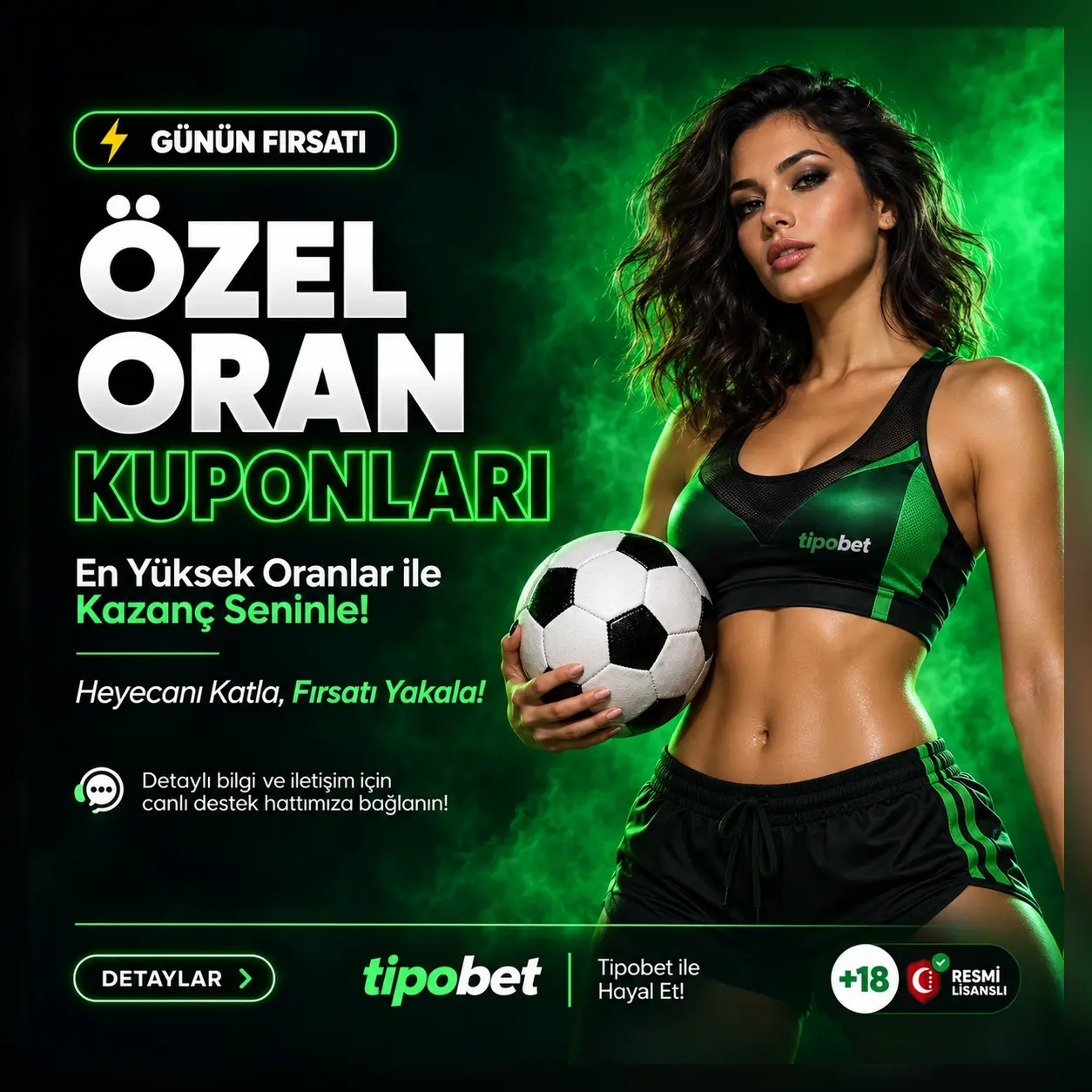Tipobet günün özel oran kuponları kampanya görseli